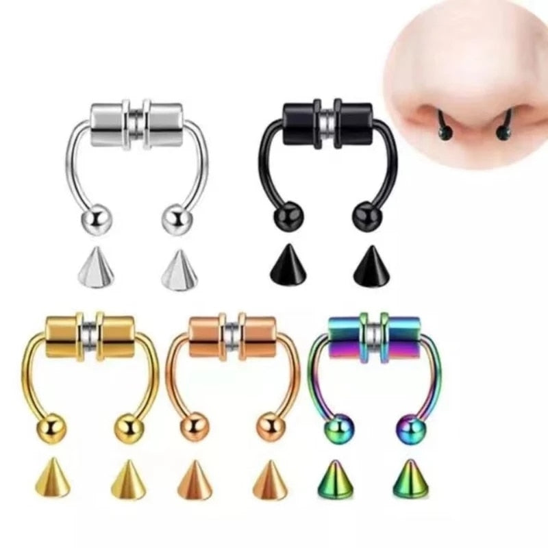Strong Magnetic Nose Ring Piercing