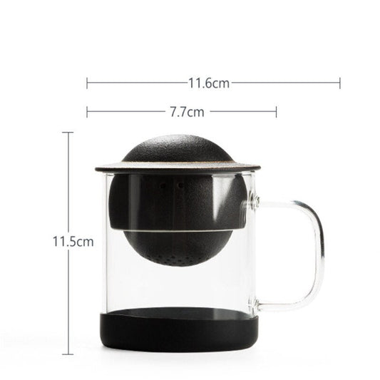 Astronomic Planet Pattern Ceramic Teapot - Befez