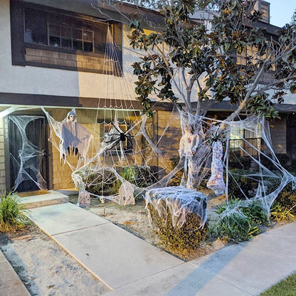 Spooky Fake Stretchy Web Halloween Decor