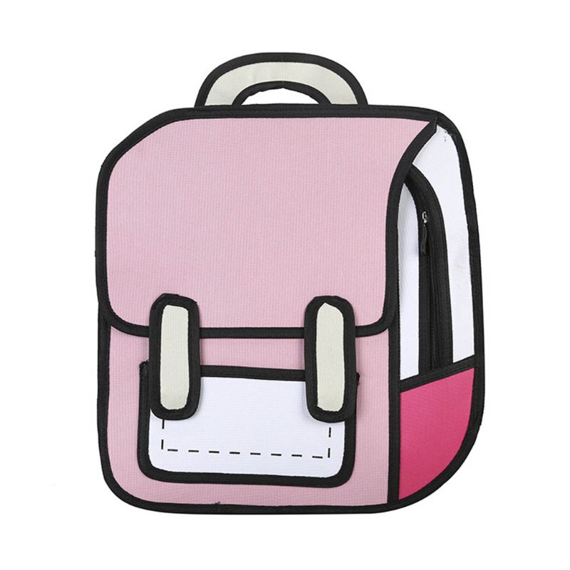 Fun 2D Graphic Unisex School Backpack
