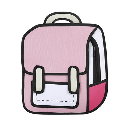 Fun 2D Graphic Unisex School Backpack