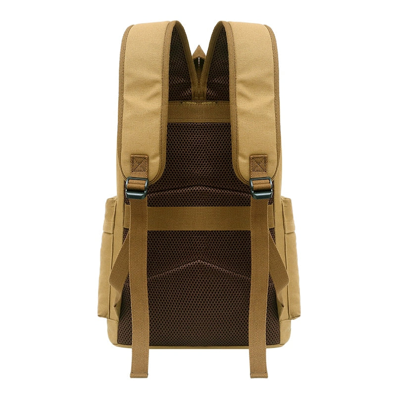 Spacious Durable Canvas Hiking Travel Backpack