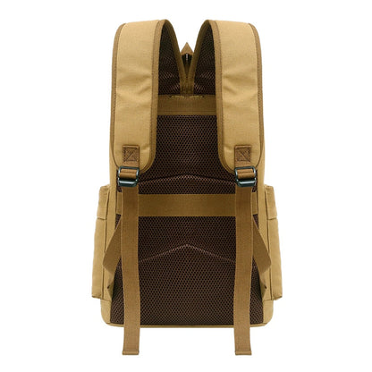 Spacious Durable Canvas Hiking Travel Backpack