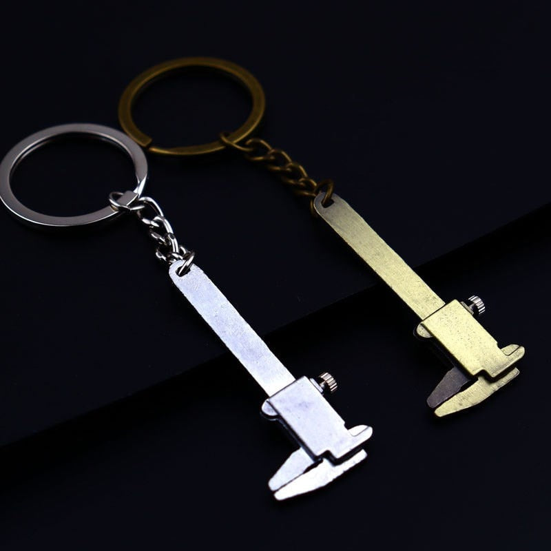 Compact Pocket Caliper Keychain Tool