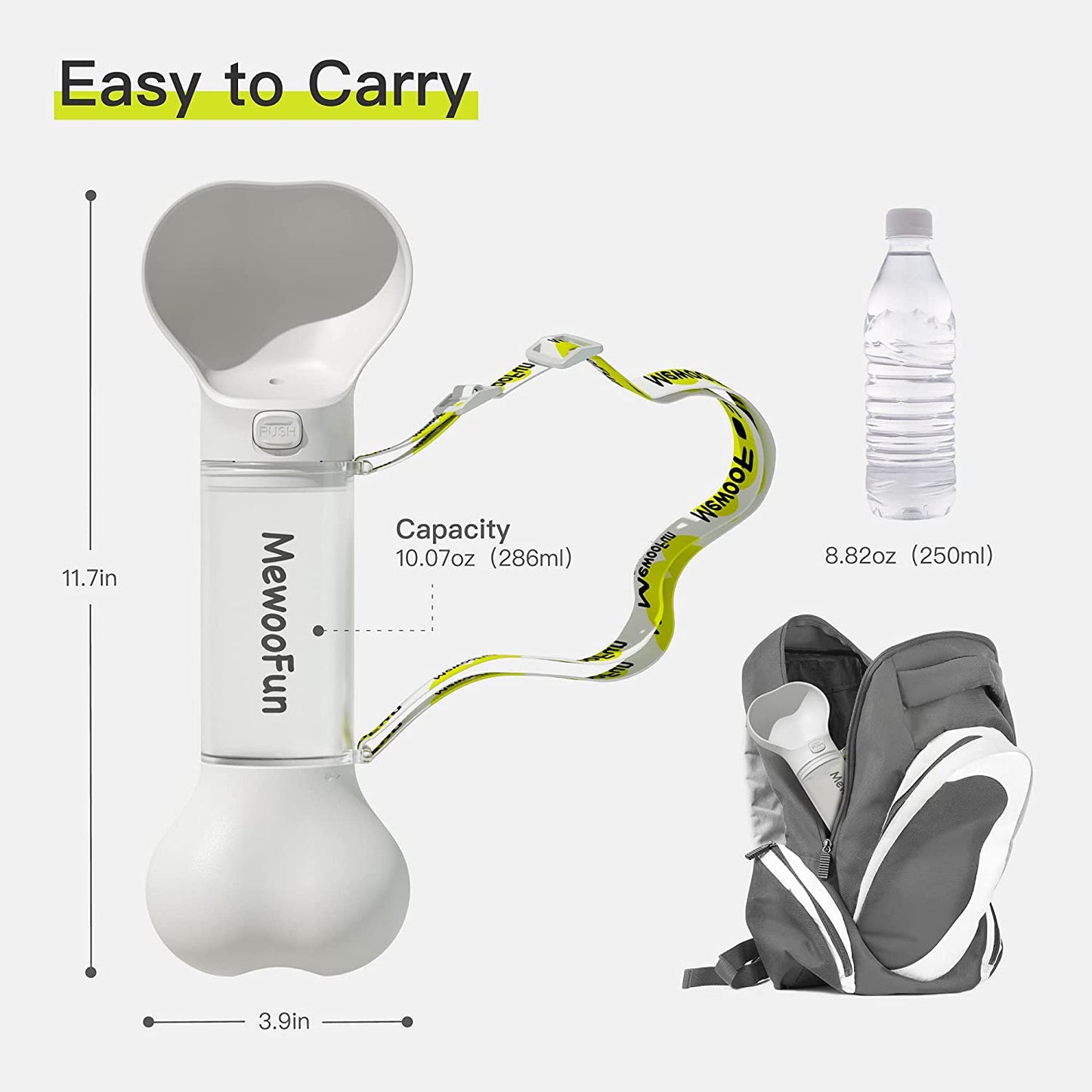 Fun Dog Bone Shaped Water Bottle