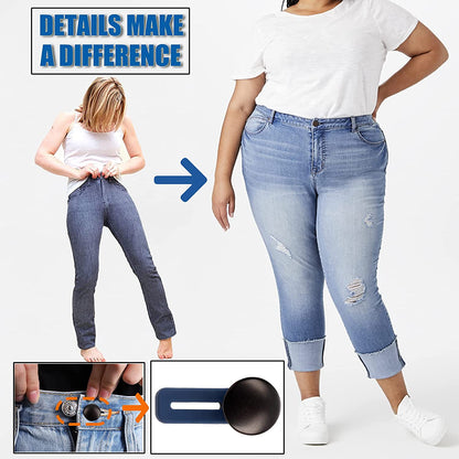 Comfortable Fit Adjustable Waist Button