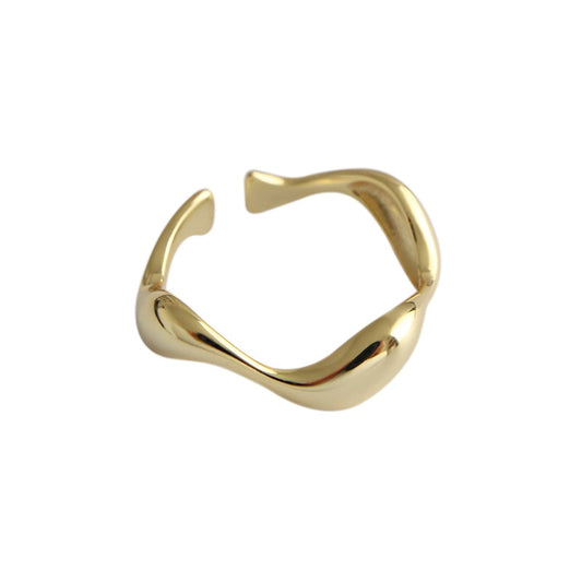 Unique Wave Design Adjustable Ring - Befez
