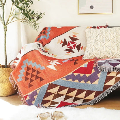 Cozy Autumn Pumpkin Throw Blanket