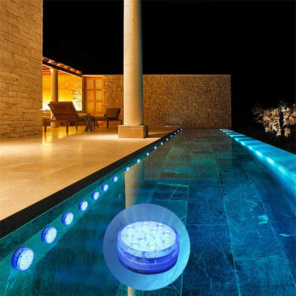 Colorful LED Waterproof Lamp with Free Remote