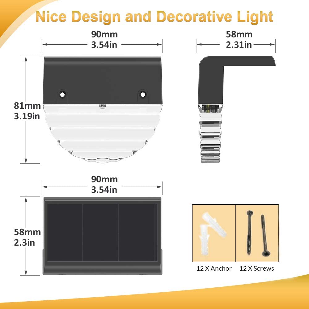 Bright Solar Powered Garden Path Lights
