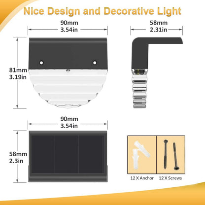 Bright Solar Powered Garden Path Lights