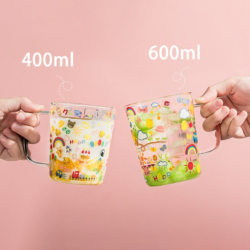 Colorful Measuring Glass Cup