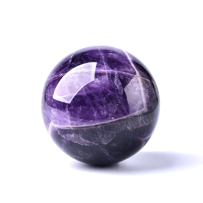 Purple Glass Globe Lamp