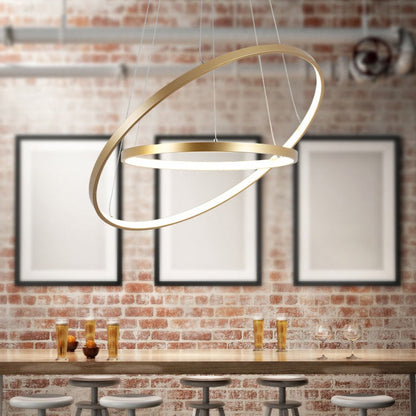 Circle Crystal Pendant Light