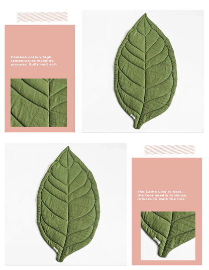 Befez | Infant Playmat - Cute Leaf Design, Plush & Cozy