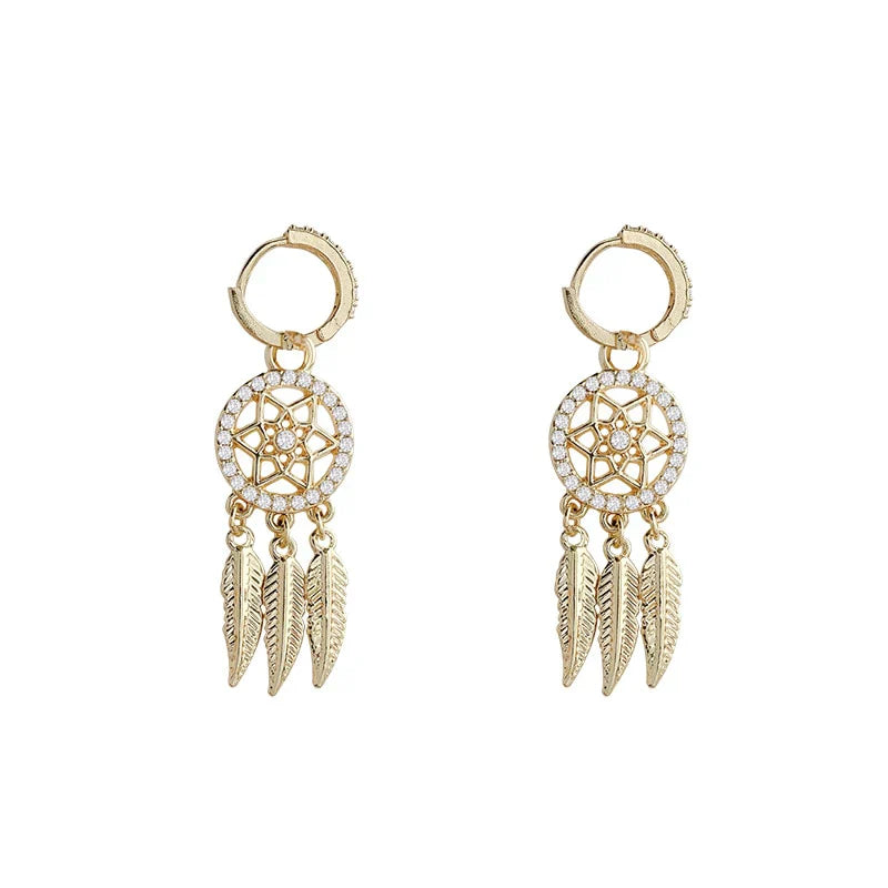 Luxurious 14k Gold Drop Earrings