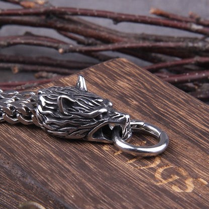 Unique Viking Style Wolf Bracelet for Men