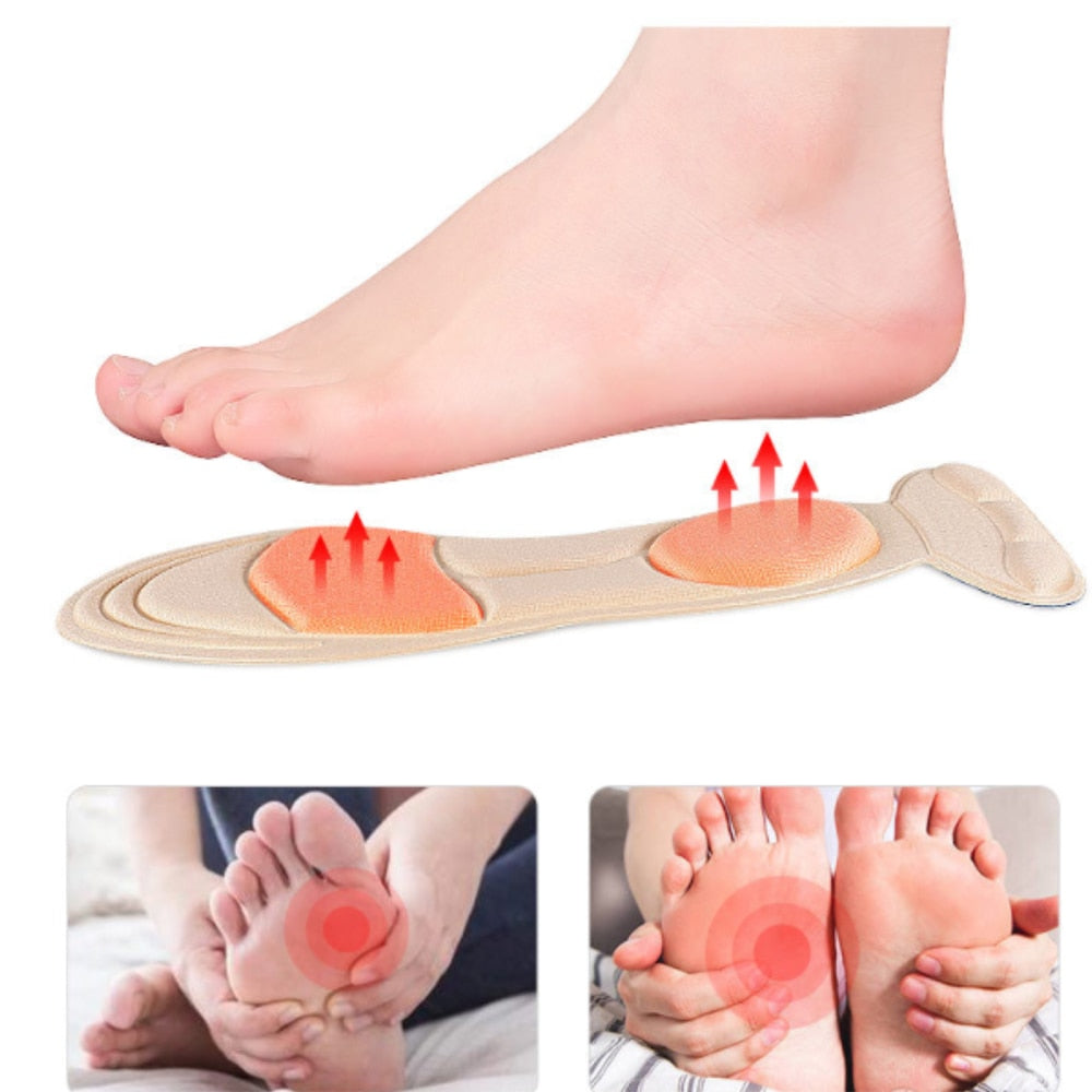 Supportive Gel Arch High Heel Shoe Insoles