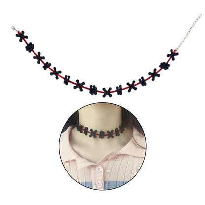 Spooky Blood Drop Gothic Pendant Necklace