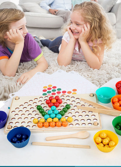 Colorful Wooden Learning Puzzle Board