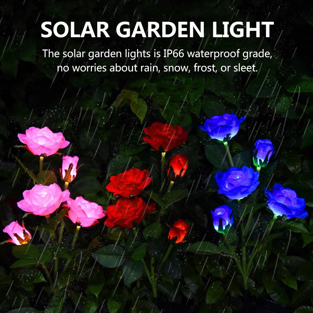 Colorful Outdoor Solar Powered Garden Lamp