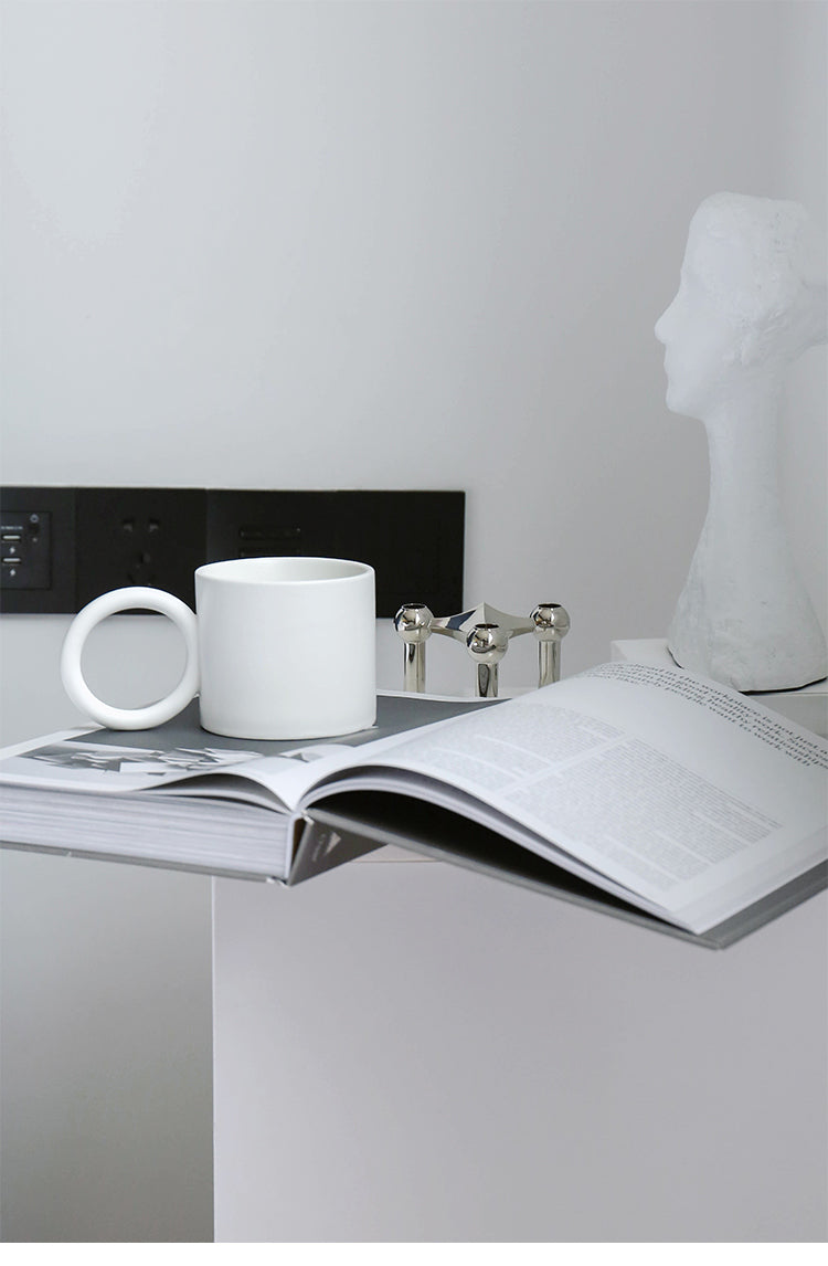 Simple White Ceramic Coffee Mug
