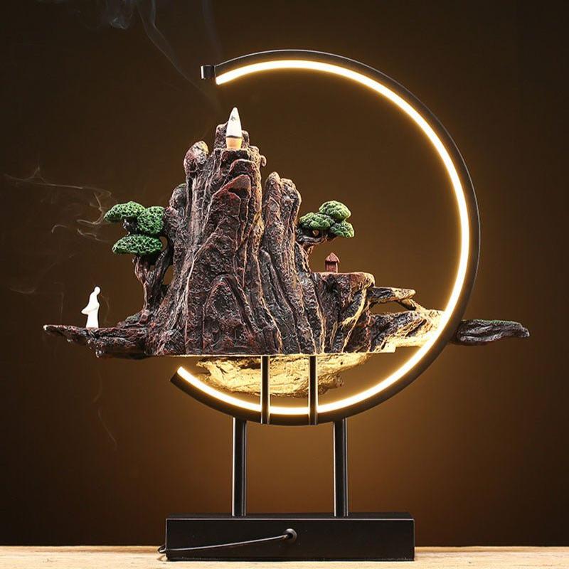 Fragrant Incense Lamp with Scenic Landscape