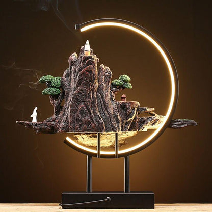 Fragrant Incense Lamp with Scenic Landscape