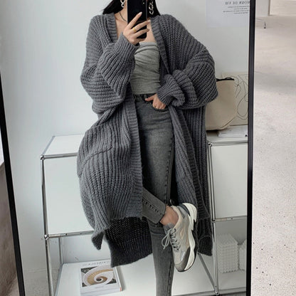 Oversized Slouchy Winter Sweater Coat - Befez