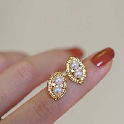 Beautiful Floral Drop Chain Earrings