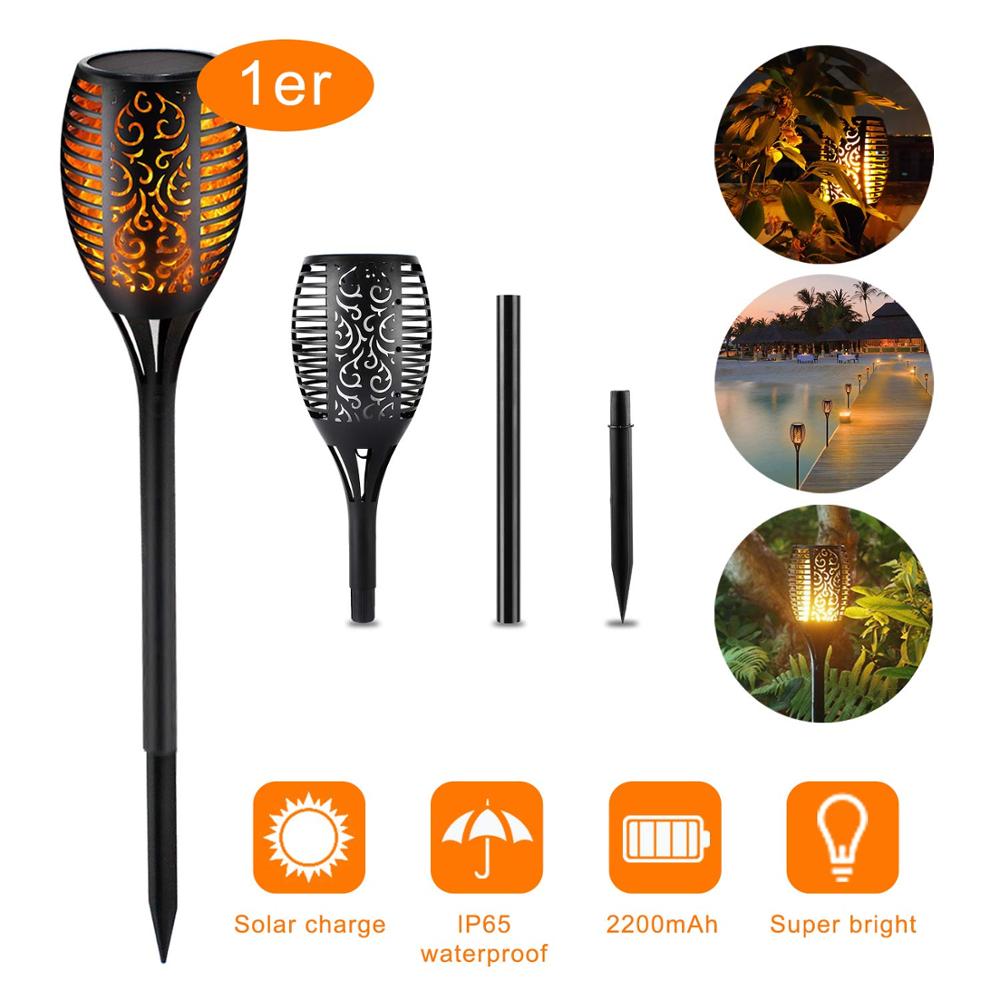 Bright Solar Powered Garden Lights Set of 4