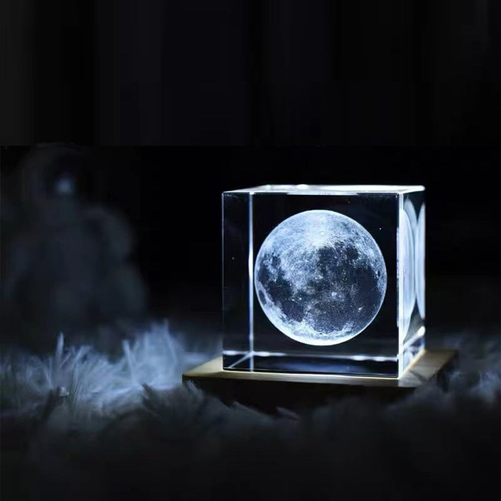 Colorful Glow Moon LED Night Light