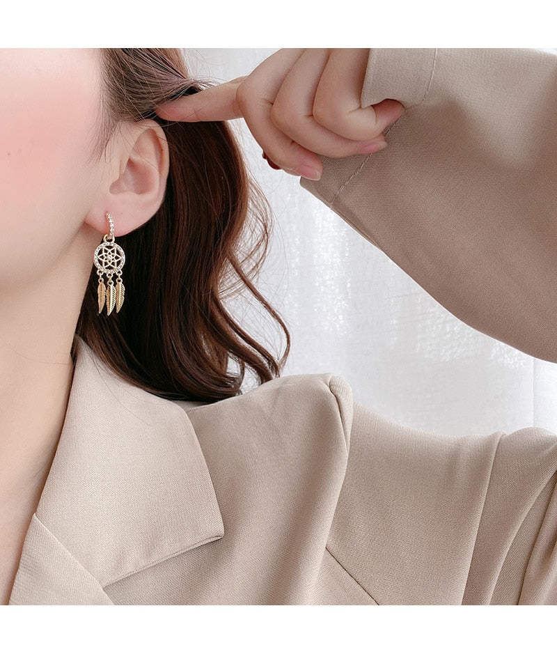 Luxurious 14k Gold Drop Earrings