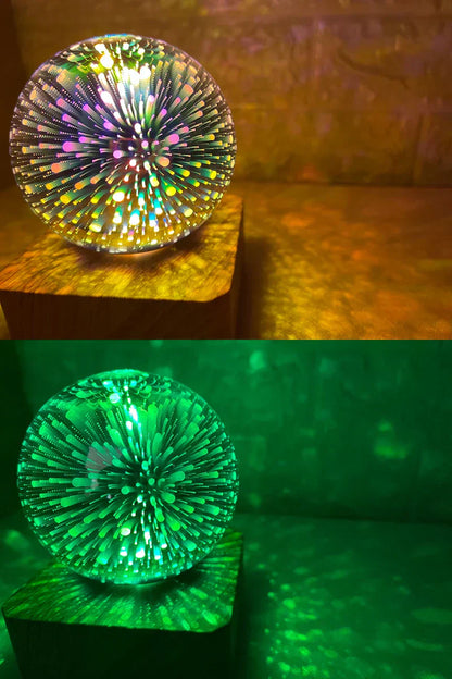 Colorful 3D Star Night Lamp with USB LED Light