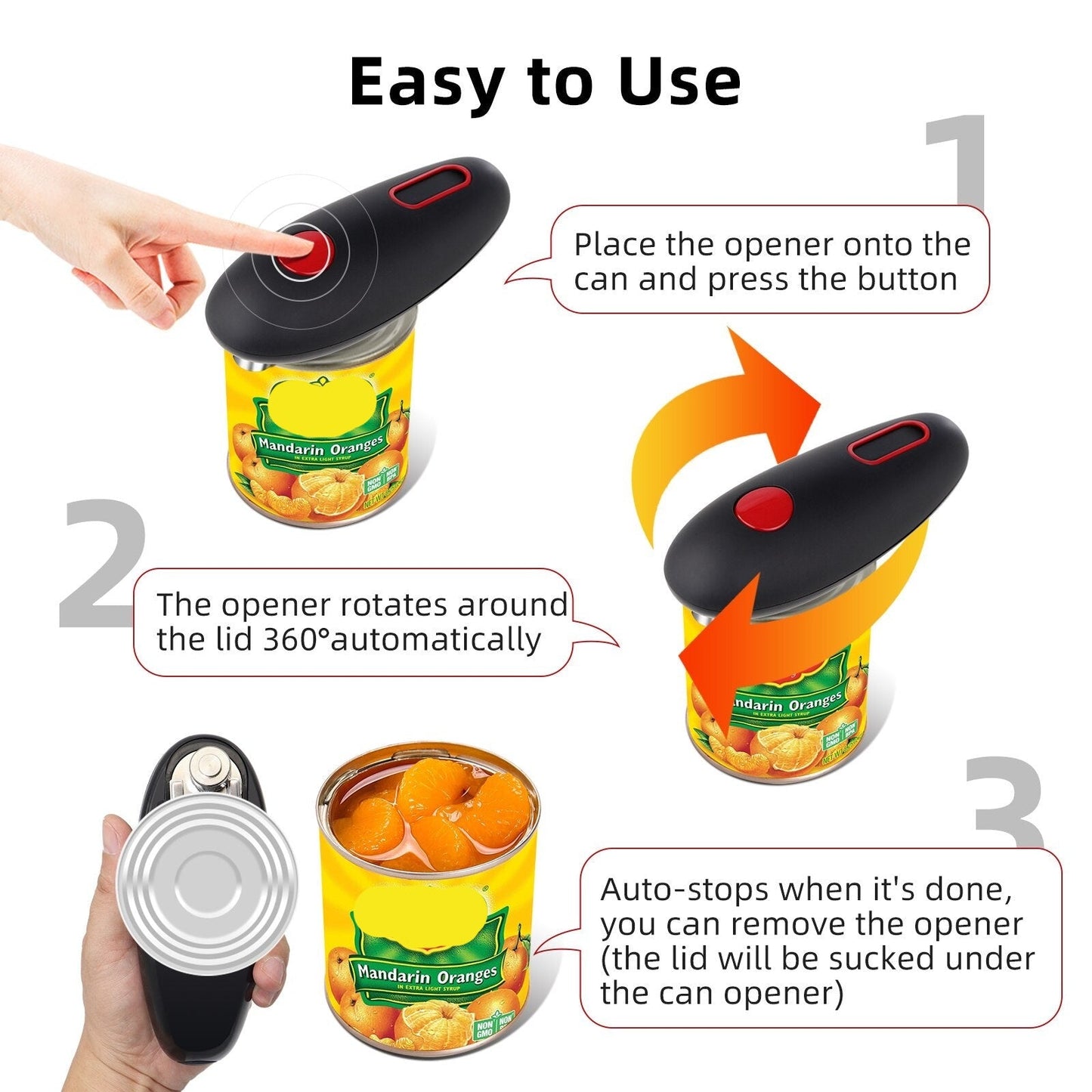 Easy Use Automatic Can Opener