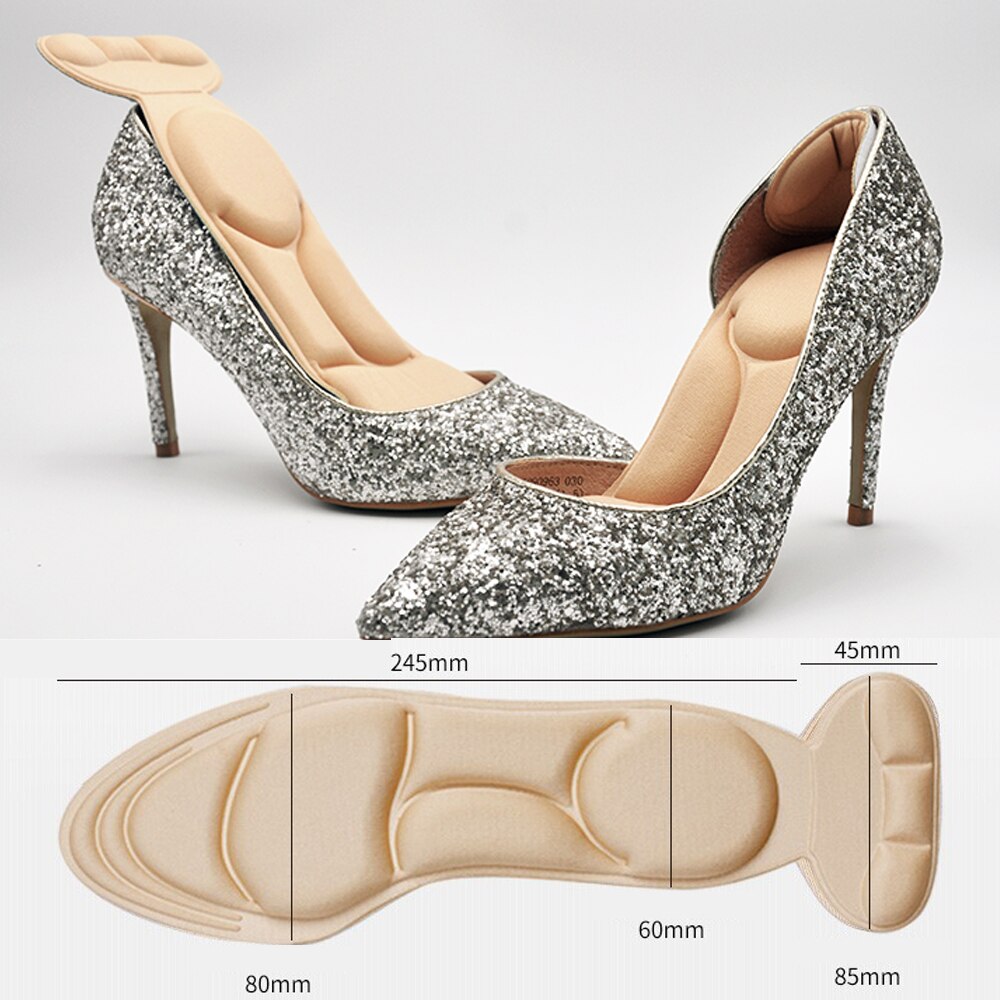 Supportive Gel Arch High Heel Shoe Insoles