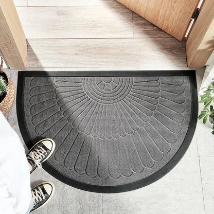 Plush Half Round Bathroom Mat for Ultimate Comfort