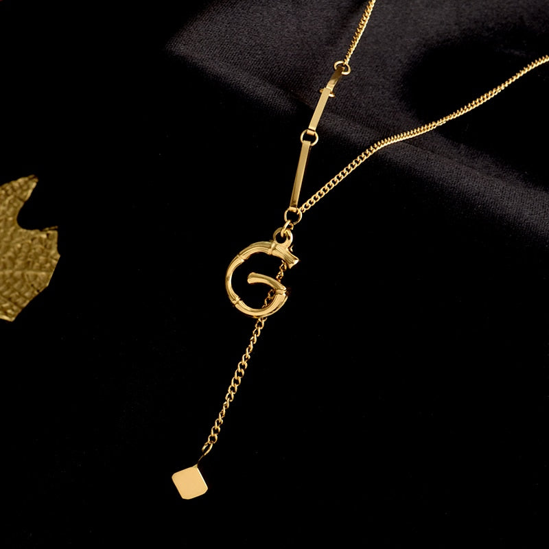 Personalized Initials Heart Necklace