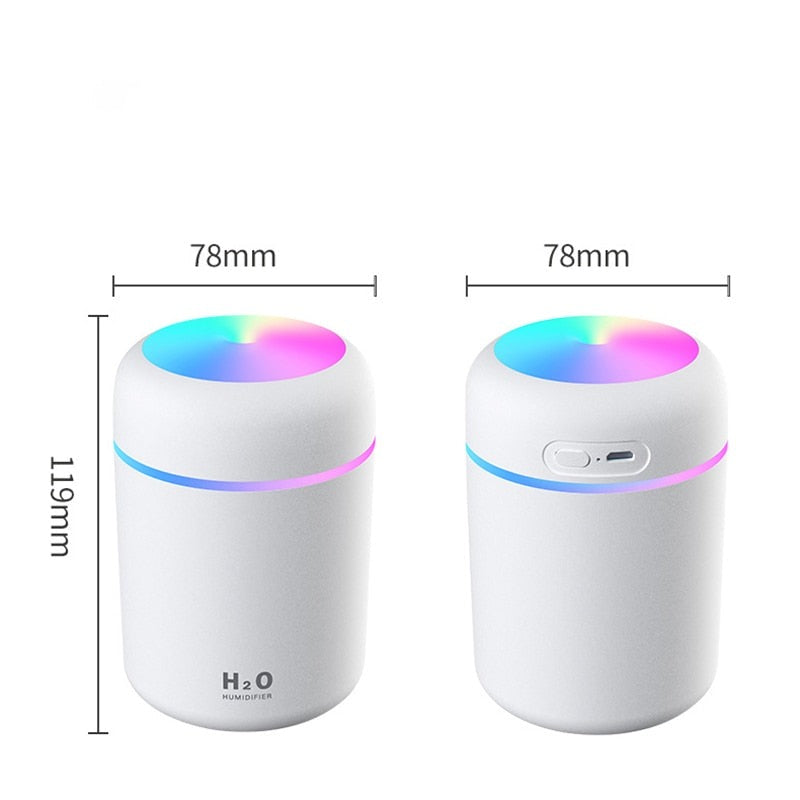 Compact Cool Mist Humidifier with LED Night Light