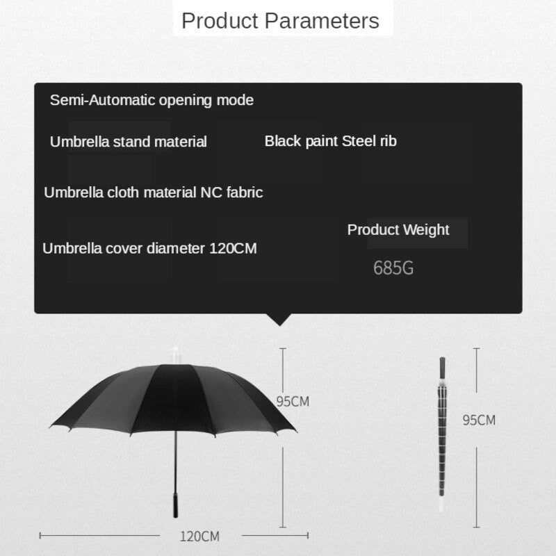 Compact Easy Open Long Handle Umbrella
