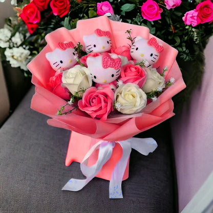 Cute Hello Kitty Floral Arrangement