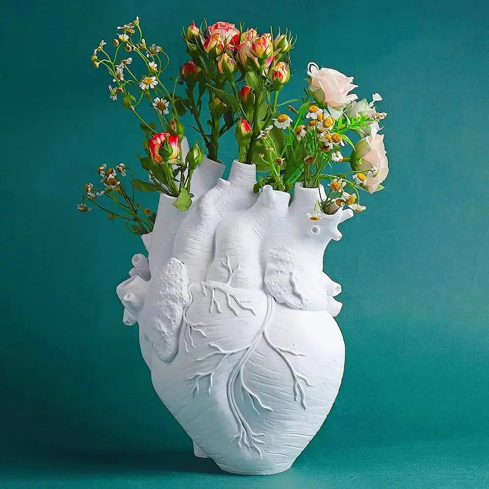 Unique Heart Shaped Decorative Vase