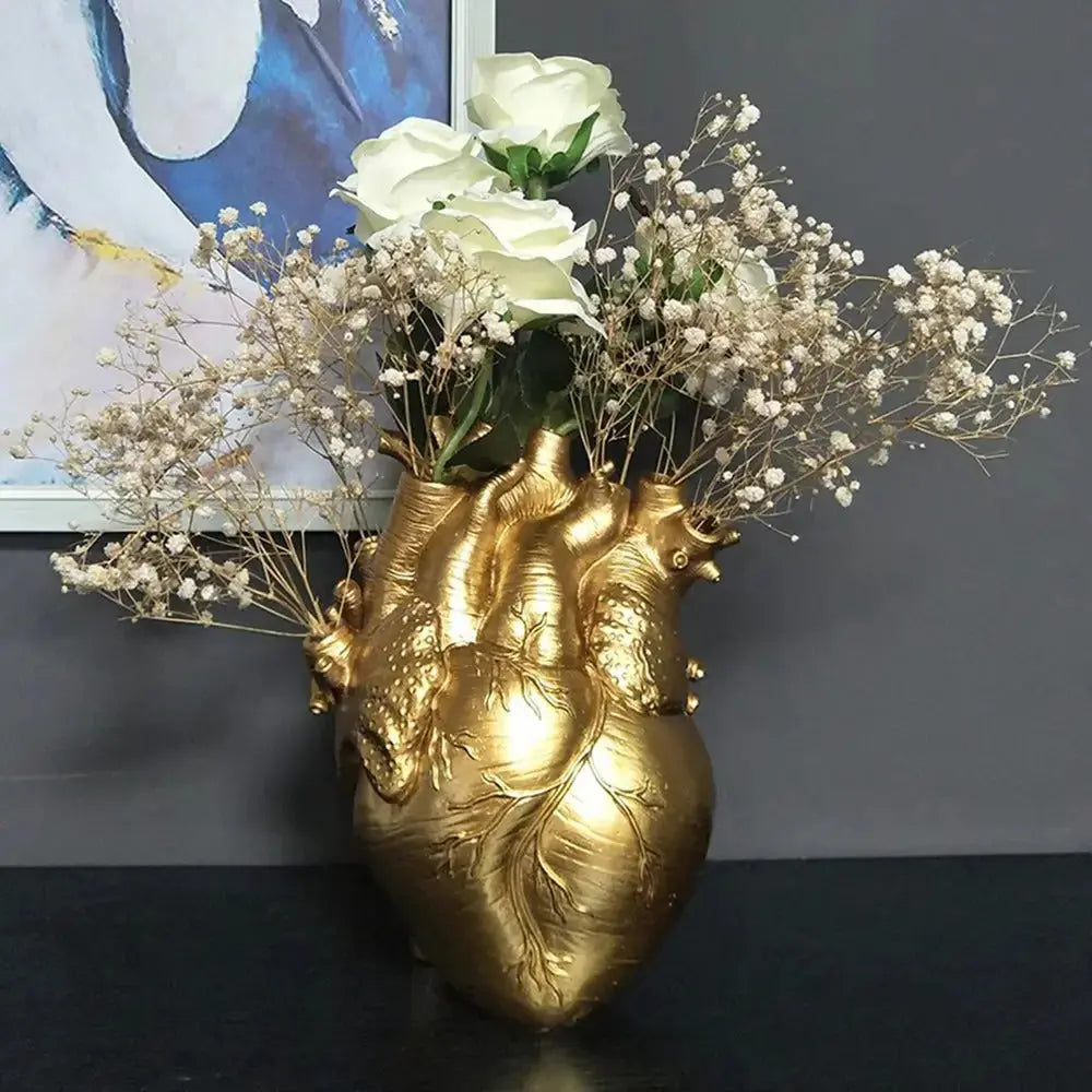 Unique Heart Shaped Decorative Vase