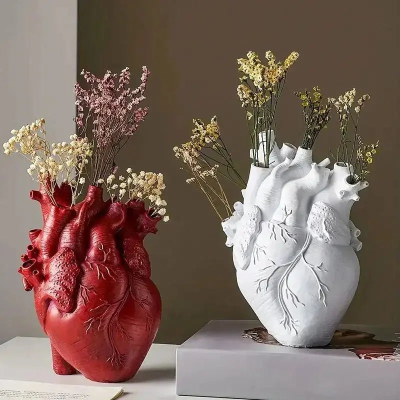 Unique Heart Shaped Decorative Vase