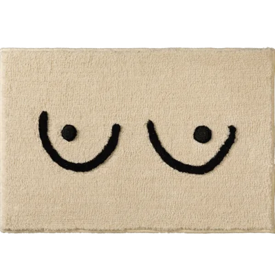 Plush Textured Bathroom Mat