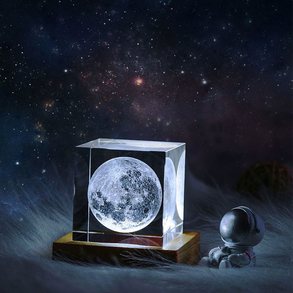 Colorful Glow Moon LED Night Light