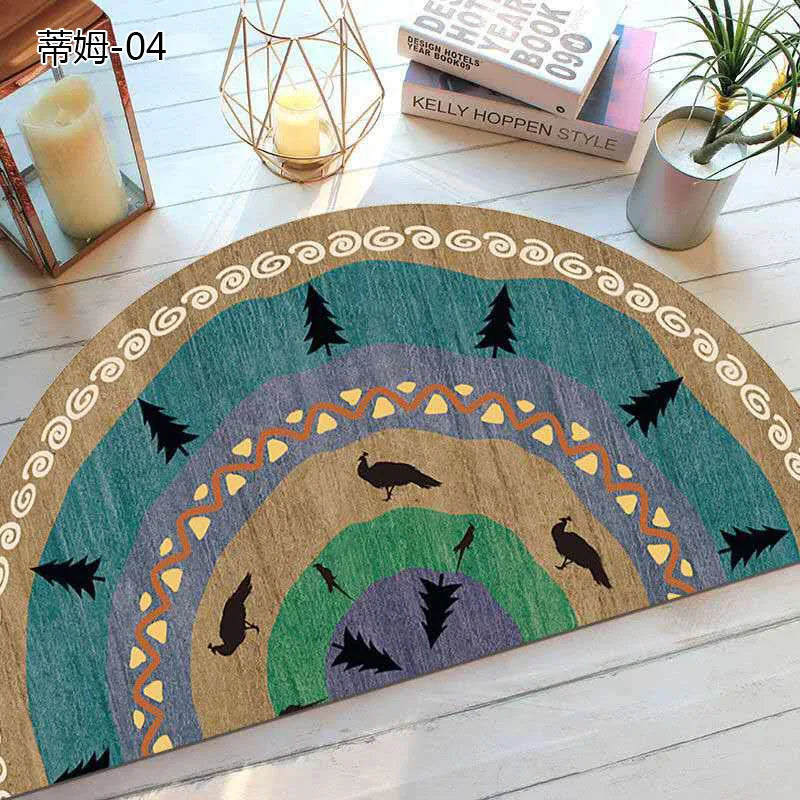 Befez | Rustic Anti-Slip Half Circle Door Mat