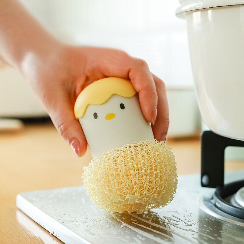 Colorful Egg Shaped Kitchen Scrub Brush