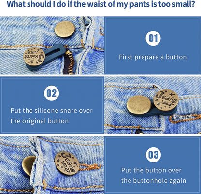 Comfortable Fit Adjustable Waist Button