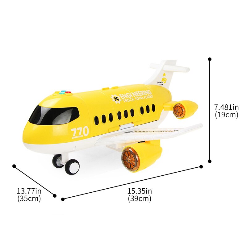 Fun Kids Musical Airplane Toy Playset
